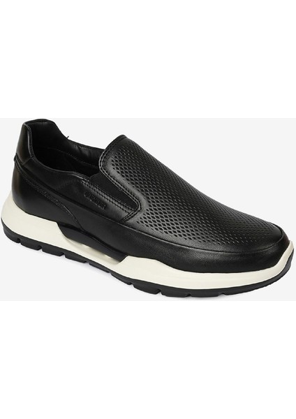 Erkek Siyah Hakiki Deri Sneaker Ayakkabı 4Y1UA17361 fiyatları