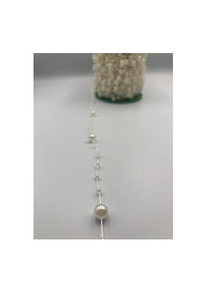 10 Metre Kremmisinalı Şerit Inci Boncuk Şerit Çiçek Süsleme Dekorasyon Boncuğu fırsatları