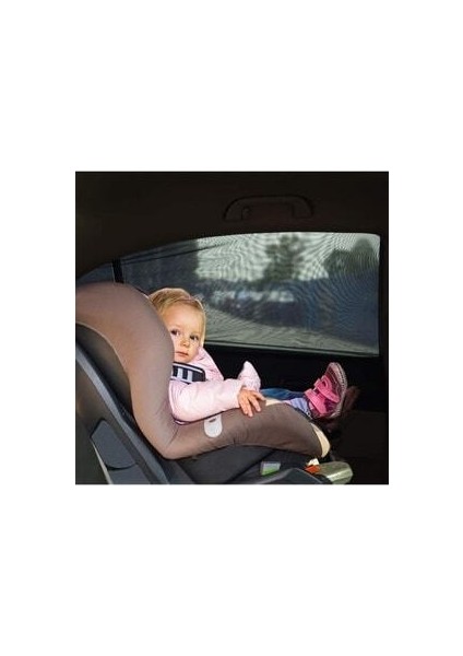 Araba Araç 2 Adet Yan Cam Perdesi Güneşlik Gölgelik Güneş Koruyucu Arka Koltuk Perde Emzirme Örtüsü