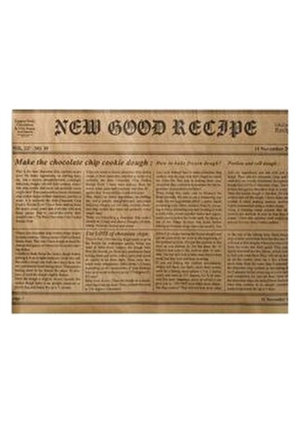 yağlı kağıt - sunum kağıdı- gazete desen sunum kağıdı- 32 adet