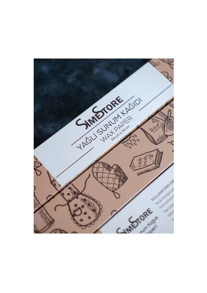 yağlı kağıt - sunum kağıdı- gazete desen sunum kağıdı- 32 adet