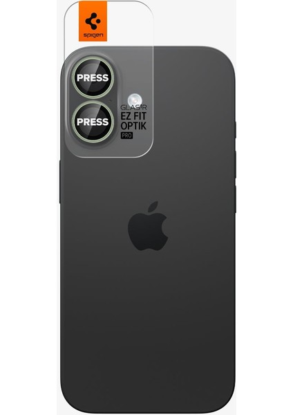 iPhone 17 / 16 Plus / 16 ile Uyumlu Kamera Lens Camı Koruyucu Kolay Kurulum Glas.tR EZ Fit Optik Pro (2 Adet) Green - AGL10128 fiyatları