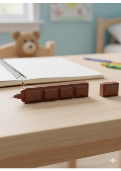 MCYDEKOR 2’li Pembe ve Çikolata Görünümlü Kalem – Eğlenceli ve Yaratıcı Tasarım | Hediyelik Kalem modelleri