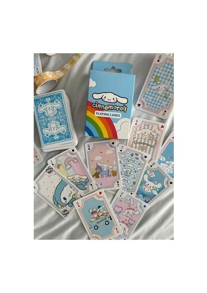 Cınnamon Roll Oyun Kartı Destesi 54 Parça Anime Karakterleriyle Renkli fiyatları