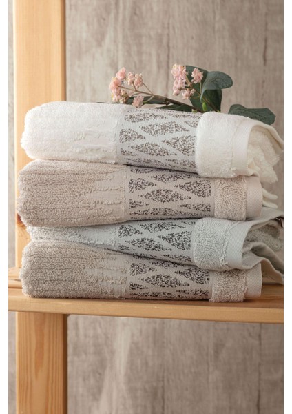 Meridyen 50*90 Penye 4'lü Yüz Havlusu - Asorti fiyatları