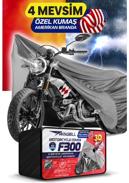 Harley-Davidson Vrsc V-Rod Amerikan Fitilli Motosiklet Brandası Çadır Örtü - Miflonlu