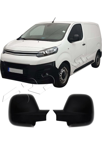 Citroen Jumpy Uyumlu 2017 ve Üzeri Ayna Kapağı 2 Parça Siyah Abs