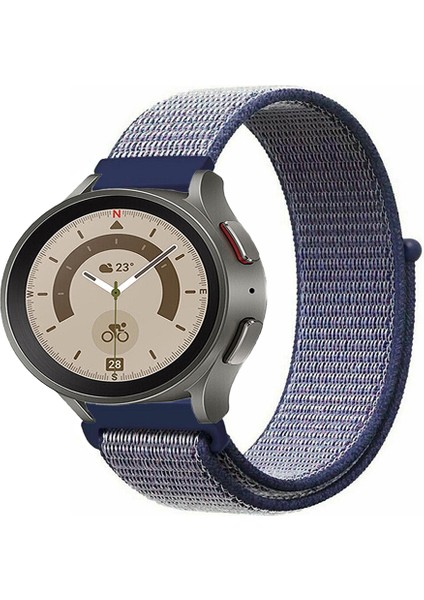 Samsung Galaxy Watch 4 5 5pro 6 Akıllı Saatleri Uyumlu Kordon Kumaş Desenli Cırt Cırtlı Spor Kayış