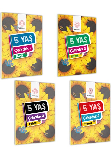 5 Yaş Okul Öncesi Meb Etkinlik Kitabı Çekirdek 4’lü Set Eğlenceli ve Öğretici Aktiviteler(A4 Renkli)