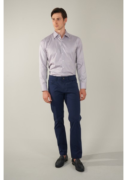 Kırmızı Uzun Kol Klasik Z Yaka Cepsiz Erkek Gömlek GMKLS250031_D24 indirimleri