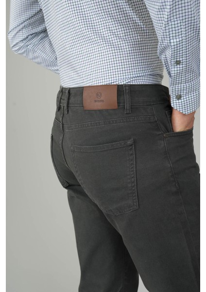 Yeşil Gabardin Pamuk 5 Cepli Spor Pantolon PNS24K24004_D47 indirimleri