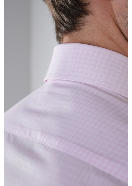 Pembe Uzun Kol İtalyan Yaka Cepsiz Erkek Gömlek GMKLS250033_D29 fırsatları