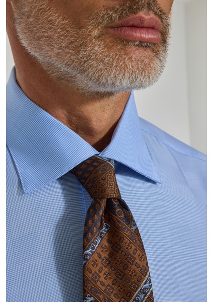 Mavi Regular Fit İtalyan Yaka Cepsiz Erkek Gömlek GMKLS250030_D35 indirimleri