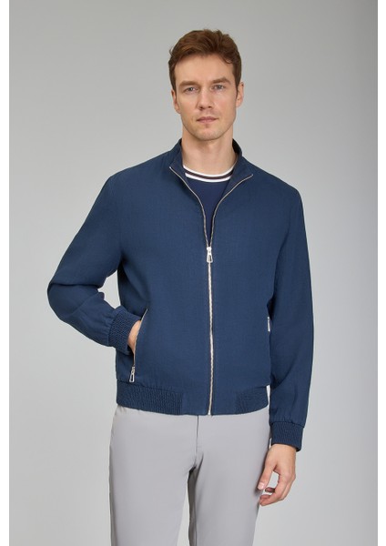 Lacivert Yazlık Keten Erkek Mont MNT25Y25002_D39 fiyatları