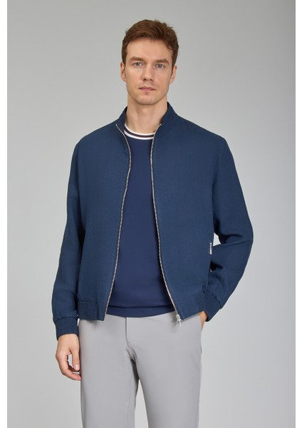 Lacivert Yazlık Keten Erkek Mont MNT25Y25002_D39 fırsatları