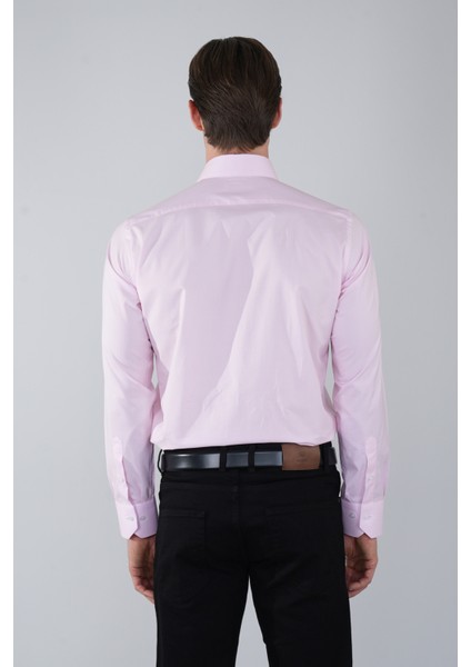 Pembe Uzun Kol Basic Cepsiz Erkek Gömlek GMKLS250014_D29 fiyatları