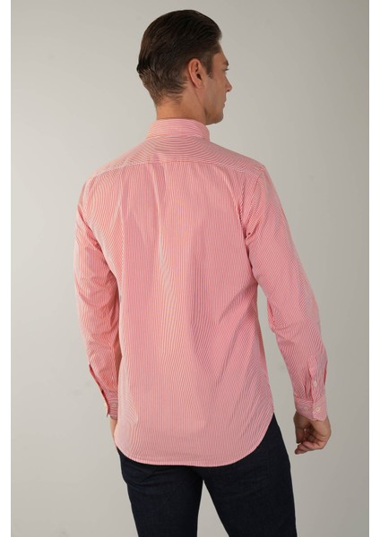 Uzun Kol Cepsiz Turuncu Pamuk Erkek Gömlek GMCZG250019_D64 fiyatları