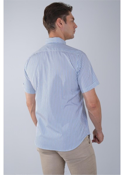 Kısa Kol Paşa Yaka Tek Cep Pamuk Yeşil Erkek Gömlek GMCZG250121_47 fiyatları