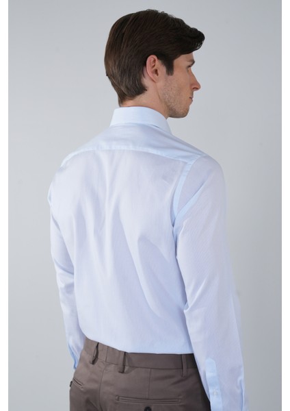 Regular Fit Cepsiz Pamuk Açık Mavi Erkek Gömlek GMKLS250054_33 fiyatları