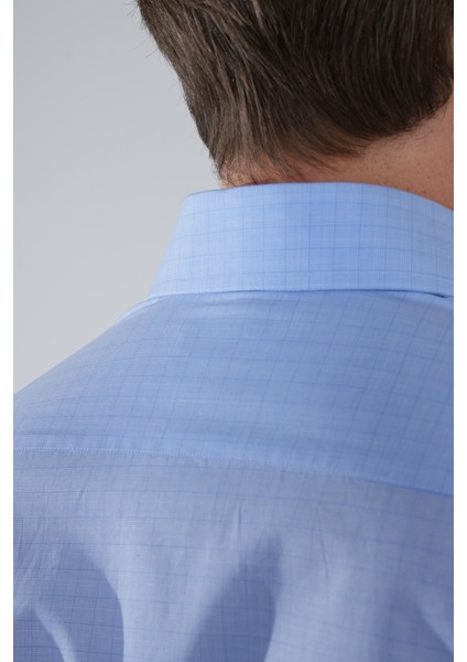 Regular Fit Uzun Kollu Pamuk Açık Mavi Erkek Gömlek GMEKS250010_33 modelleri