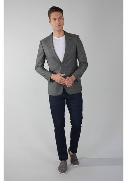 Erkek Platinum Regular Fit Torba Cep Yün Ceket Siyahh PCK25Y25008_D99 indirimleri