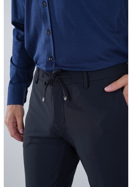 Lacivert Jogger Cepli Erkek Lastikli Spor Pantolon PNS24K24005_D39 fırsatları