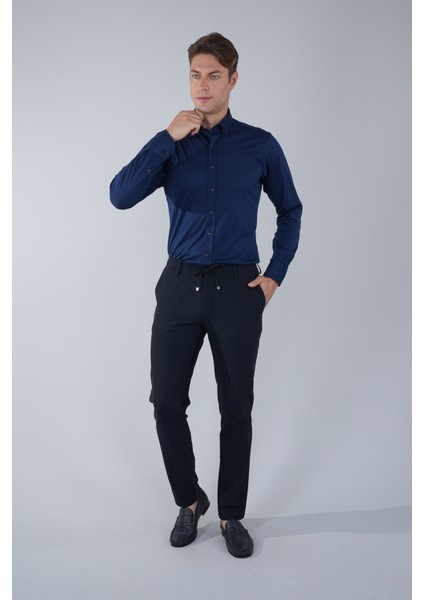 Lacivert Jogger Cepli Erkek Lastikli Spor Pantolon PNS24K24005_D39 indirimleri