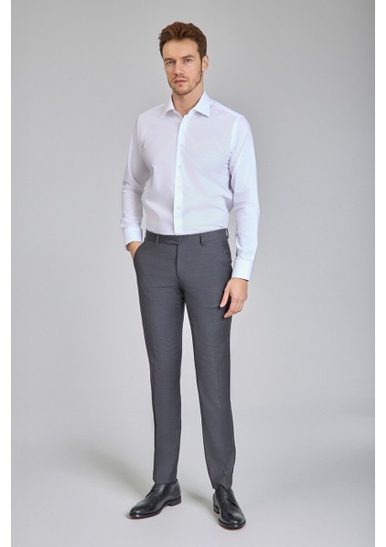 Füme Yün Dokuma Klasik Erkek Pantolon PPNK24KNOS001_D57 modelleri