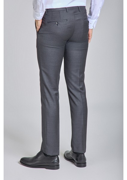 Füme Yün Dokuma Klasik Erkek Pantolon PPNK24KNOS001_D57 fırsatları