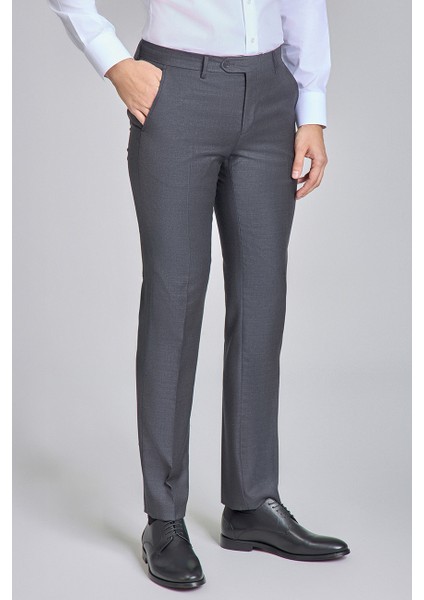 Füme Yün Dokuma Klasik Erkek Pantolon PPNK24KNOS001_D57 indirimleri