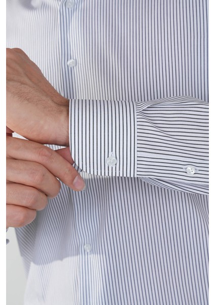 Regular Fit Uzun Kollu İtalyan Yaka Pamuk Yeşil Erkek Gömlek GMCZG250126_47 fırsatları