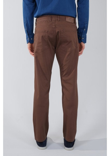 Erkek Kahve Chino Pamuklu 5 Cepli Spor Pantolon PNS25Y25103_D11 fiyatları