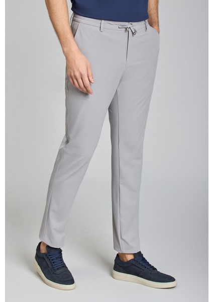 Erkek Gri Jogger Cepli Lastikli Rahat Spor Pantolon PNS25Y25100_D55 modelleri