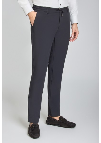 Erkek Siyah Jogger Cepli Lastikli Rahat Spor Pantolon PNS25Y25100_D99