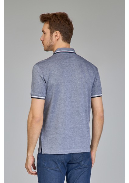 Supima Gömlek Yaka Cool Touch Lacivert Erkek T-Shirt TS25Y25122_D39 modelleri