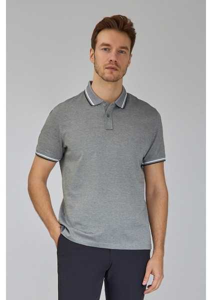 Supima Gömlek Yaka Cool Touch Haki Erkek T-Shirt TS25Y25122_D49 fırsatları