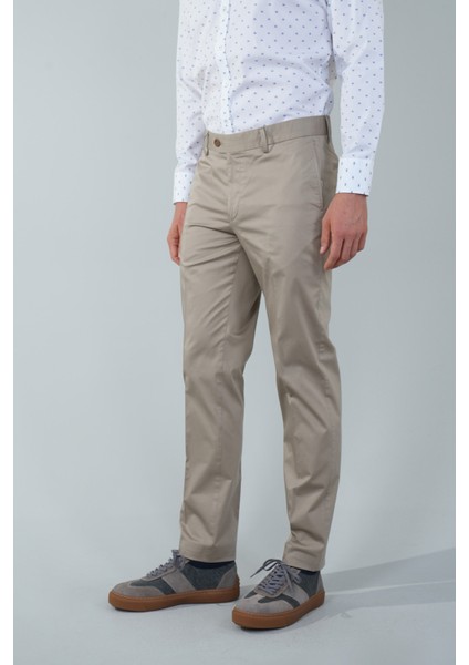 Bej Pamuklu 4 Cepli Erkek Basic Spor Pantolon PNS25Y25105_07