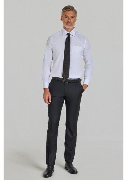 Regular Fit Klasik Yaka Beyaz Pamuk Erkek Gömlek GMKLS4KB242054_D01 indirimleri