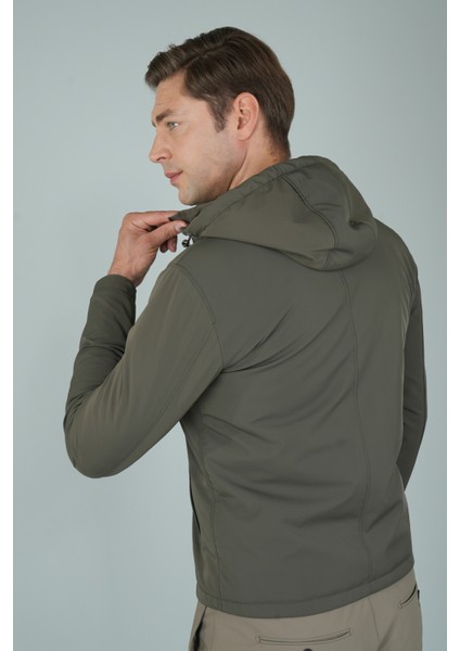 Deri Detaylı Regular Fit Erkek Haki Mont MNT24K24002_D49 fiyatları