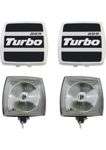 Turbo 009 Oto Sis Farı Beyaz Camlı 2 Adet