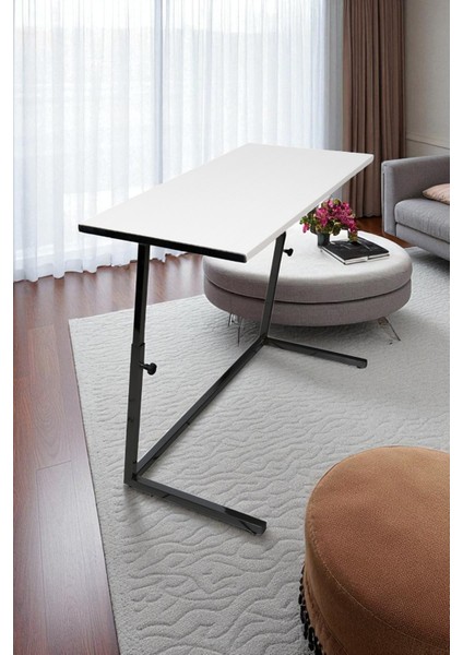 Koltuk Kenarı Yükseklik Ayarlı Geniş Fonksiyonel Laptop Sehpası
