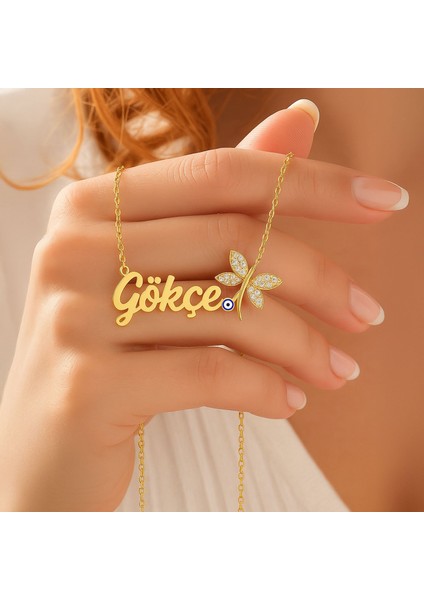 Işıklı Kutuda Nazar Mineli Yusufçuk Isimli Gümüş Kolye fiyatları