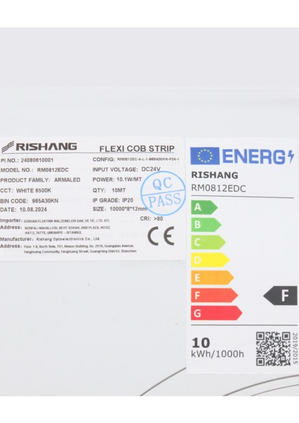 Cob Şerit LED 24V – Metrede 480 LED – Yüksek Crı > 90 – Noktasız Aydınlatma fırsatları