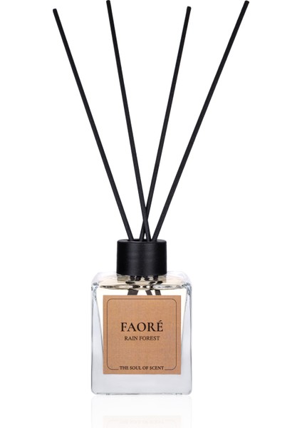 Faore Rain Forest | Çubuklu Oda Kokusu | 120 ml | Paçuli & Vanilya & Şeftali | Kalıcı & Şık Kutulu fiyatları