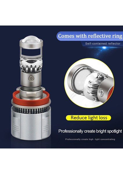 Premium LED Far Ampulü Çift Lensli H11 / LAAM958-2 modelleri
