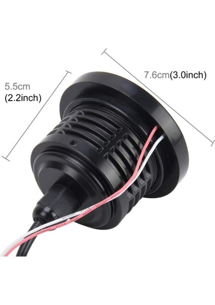 Mercekli Angel Yuvarlak LED Kırmızı Sis Farı 7.6cm Metal Gövde fiyatları