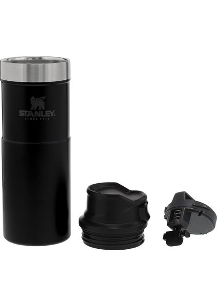 Termos The Trigger-Action Travel Mug 0.47L / 16oz Matte Black Pebble