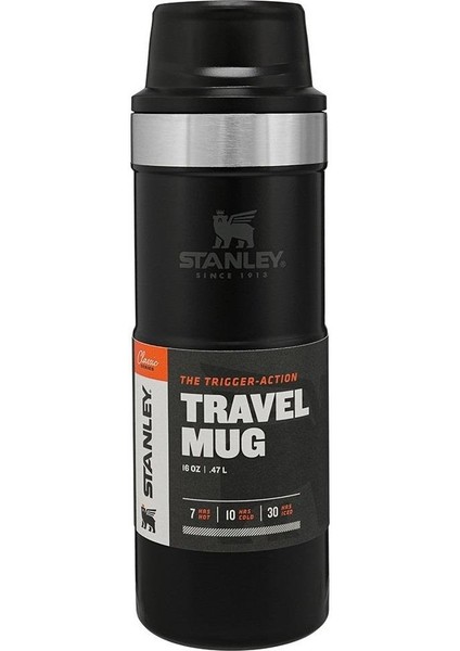 Termos The Trigger-Action Travel Mug 0.47L / 16oz Matte Black Pebble modelleri