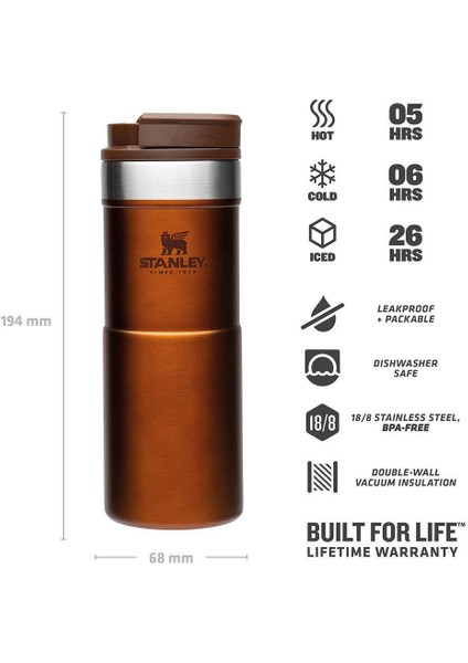 Classic Neverleak Termos Bardak 0,35 L Kahverengi modelleri