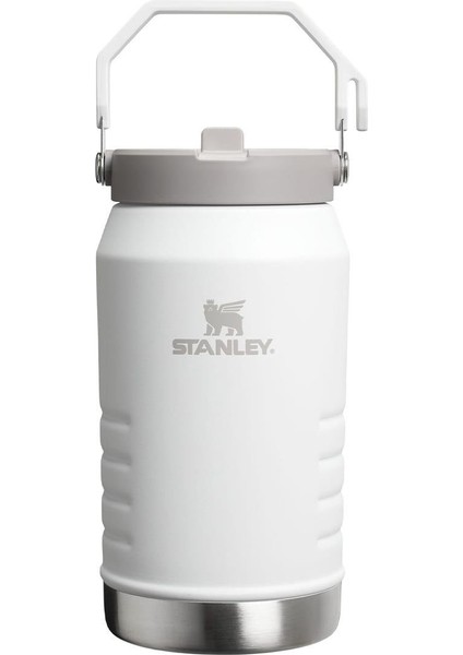 The Iceflow Flip Straw Pipetli Termos 1,9 Lt Beyaz